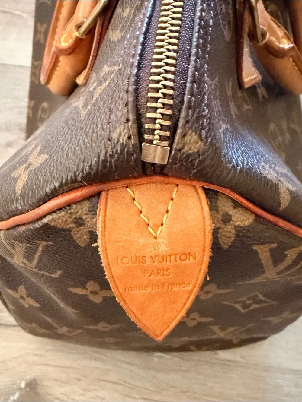 Louis Vuitton Monogram Canvas Top Handle Bag in Brown